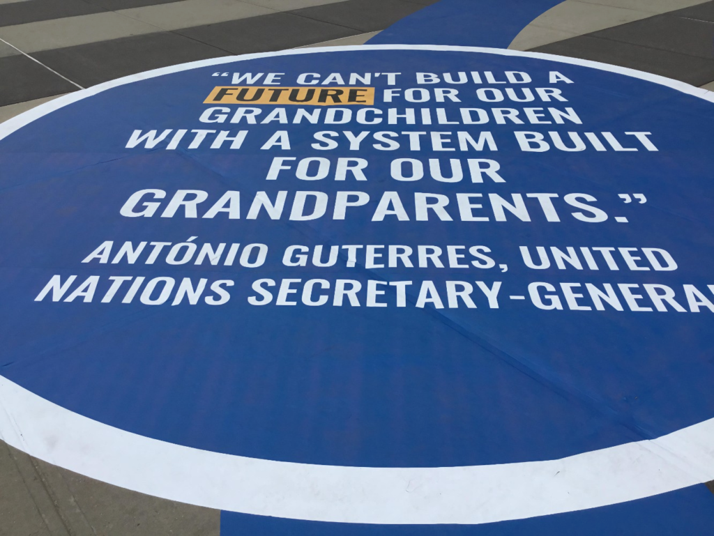 UN NYC Building Walkway